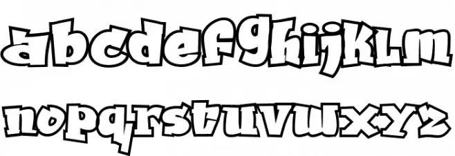 Grafitty Шрифта строчной