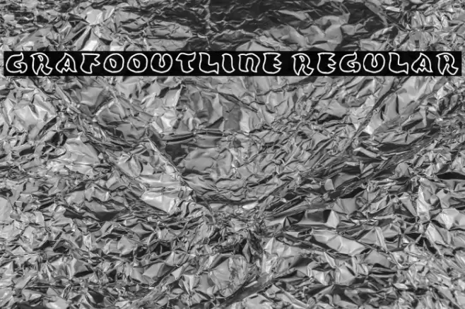 Grafooutline Regular Font examples