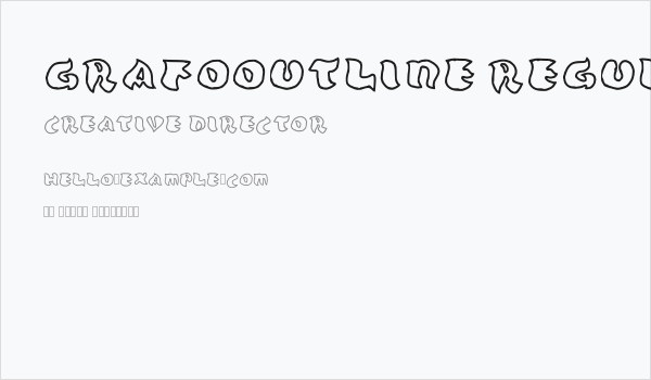 Grafooutline Regular Business Card