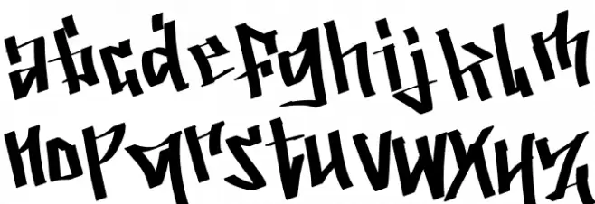 Grafybeat フォント 小文字