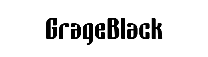 Grage Black  免费字体下载