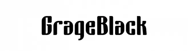 Grage Black  フリーフォントのダウンロード