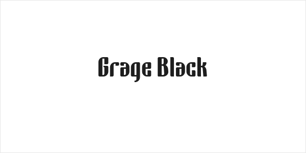 Grage Black Logo