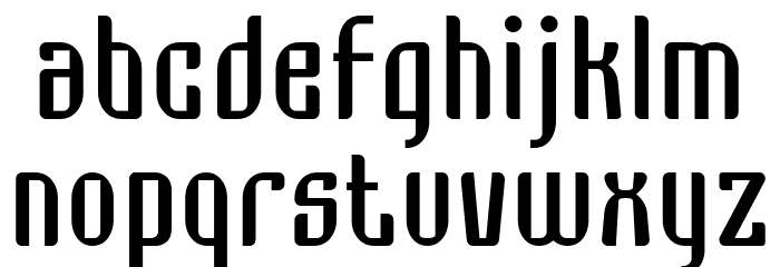 Grage Bold Font LOWERCASE