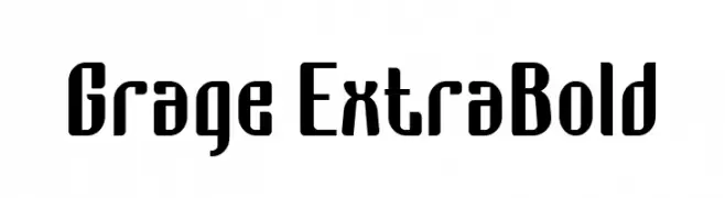 Grage ExtraBold  नि: शुल्क फ़ॉन्ट्स डाउनलोड