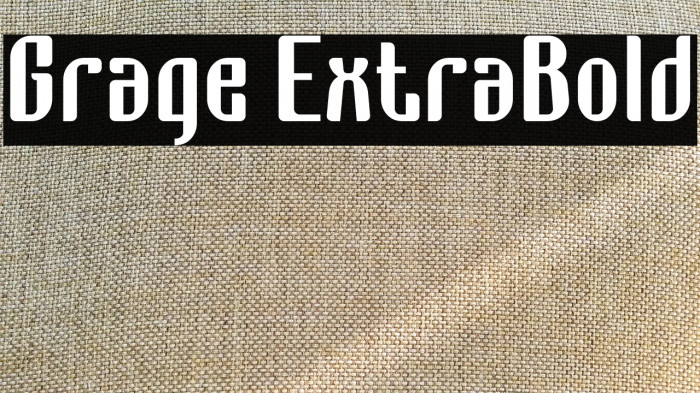 Grage ExtraBold Example 2