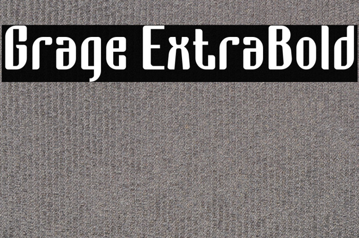Grage ExtraBold Example 3