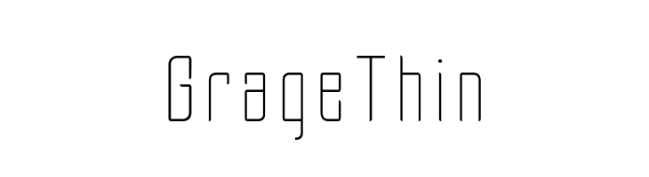 Grage Thin  免费字体下载