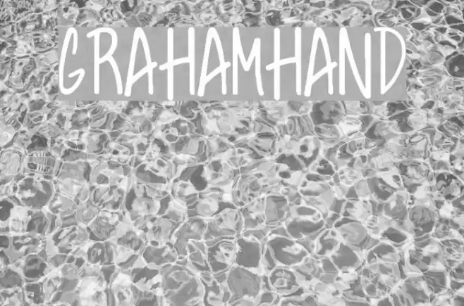GrahamHand Schriftart examples