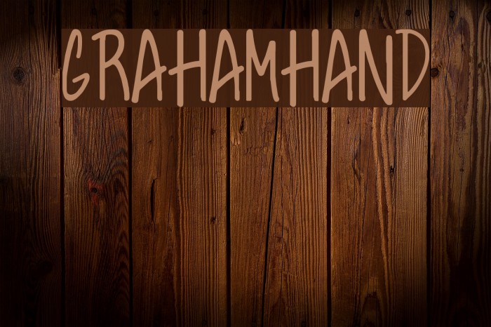 GrahamHand Schriftart examples