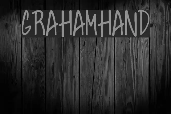 GrahamHand Schriftart examples