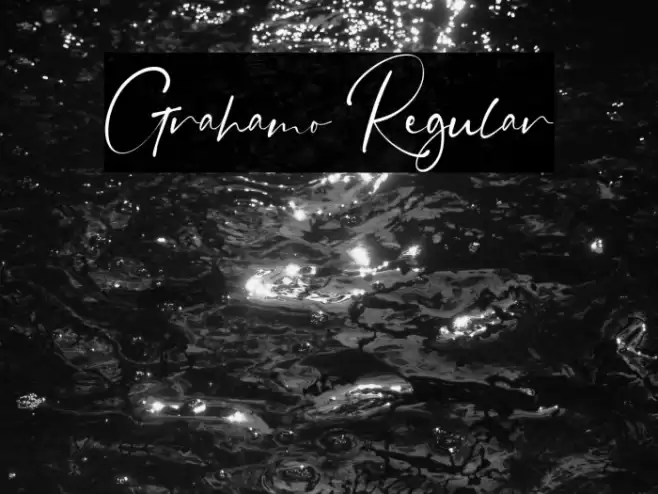 Grahamo Regular Font examples