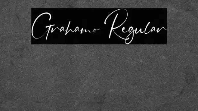 Grahamo Regular Font examples