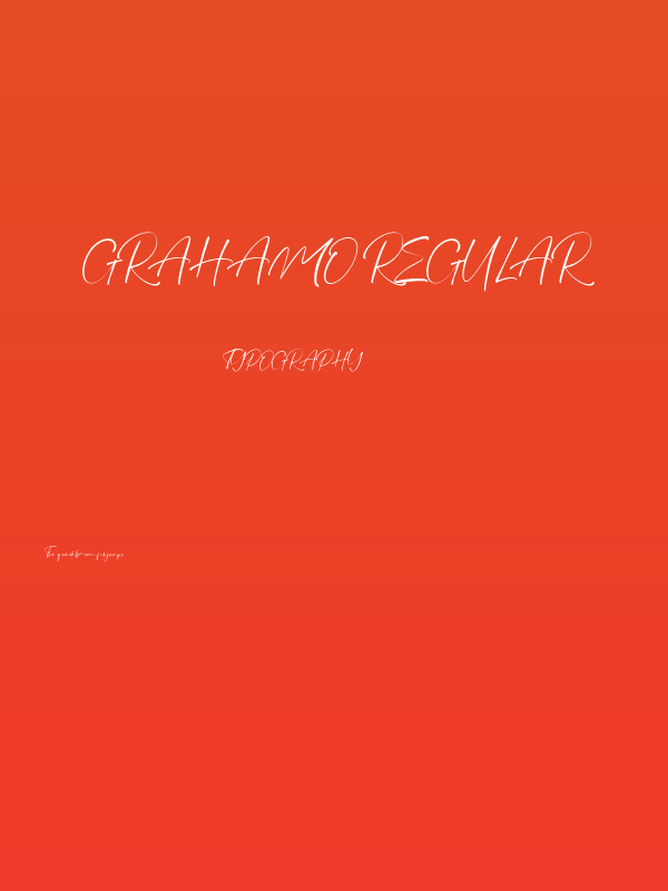 Grahamo Regular Poster