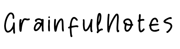 Grainful Notes  フリーフォントのダウンロード