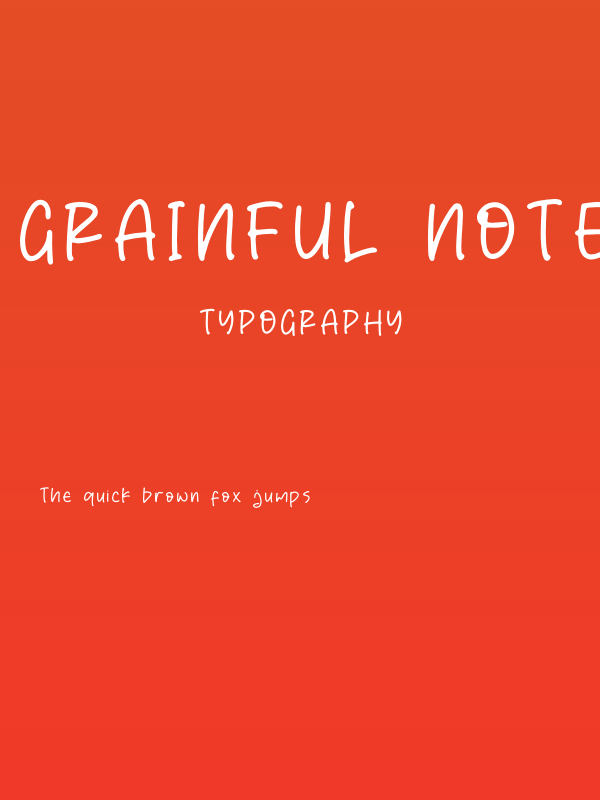 Grainful Notes Poster