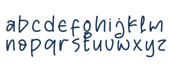 Grainful Notes Lowercase