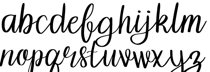 Grainne Font LOWERCASE