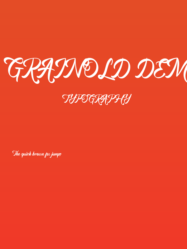 Grainold Demo Poster