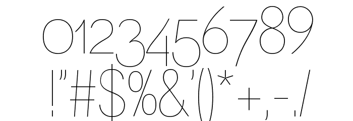 Gram Regular Font OTHER CHARS
