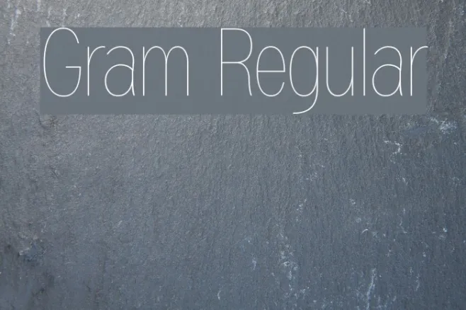 Gram Regular Example 1