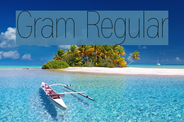 Gram Regular Font examples