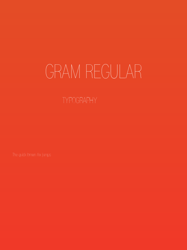 Gram Regular Poster