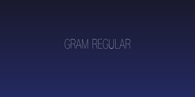 Gram Regular Social Header