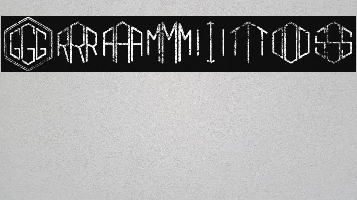 Gramitos Font examples