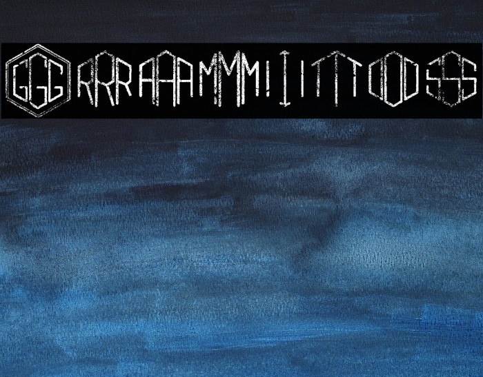 Gramitos Font examples