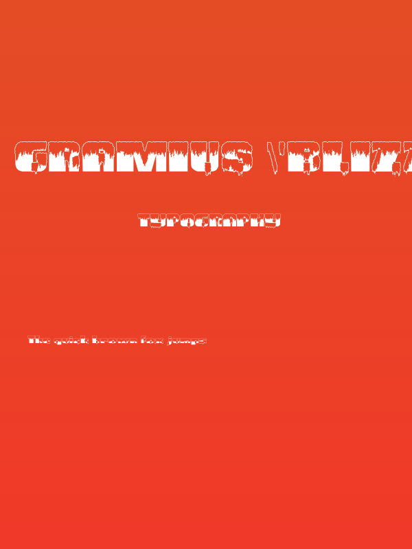 Gramius 'Blizzard' Poster