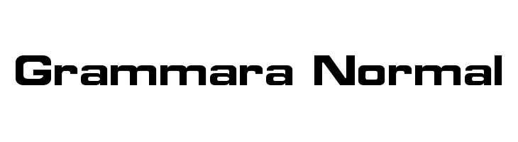 Grammara Normal Font
