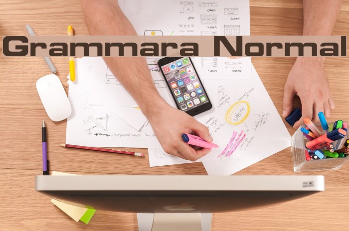 Grammara Normal Font examples