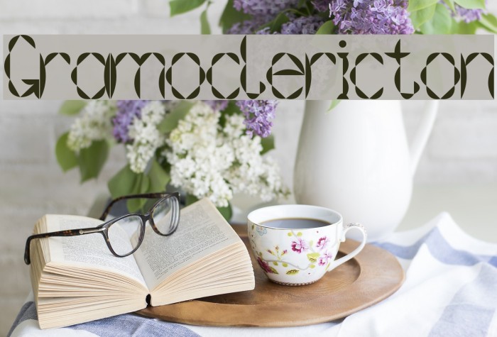 Gramoclericton Font examples