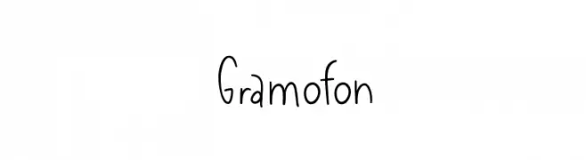 Gramofon  フリーフォントのダウンロード