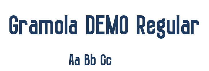 Gramola DEMO Regular Font Preview