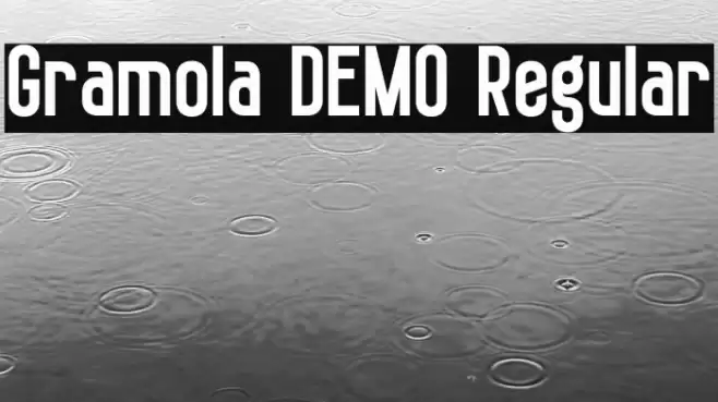 Gramola DEMO Regular Font examples