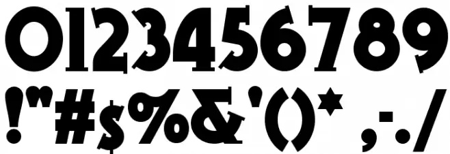 Gramophone NF フォント その他の文字