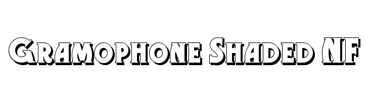 Gramophone Shaded NF Font