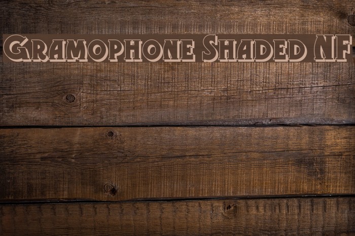 Gramophone Shaded NF Font examples