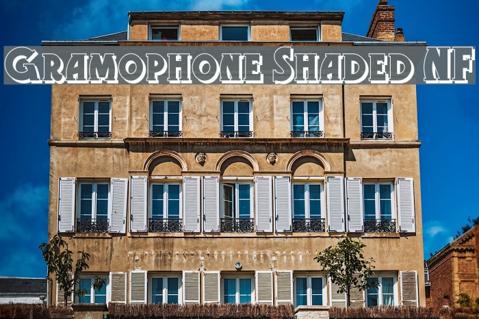Gramophone Shaded NF Font examples