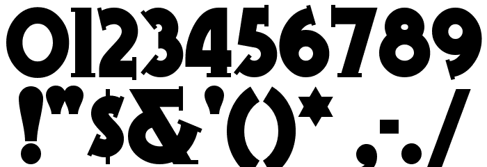 GramophoneNF Font OTHER CHARS