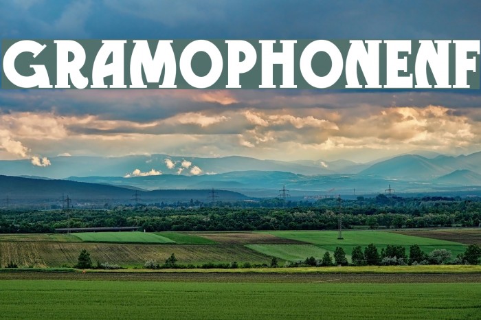 GramophoneNF Font examples