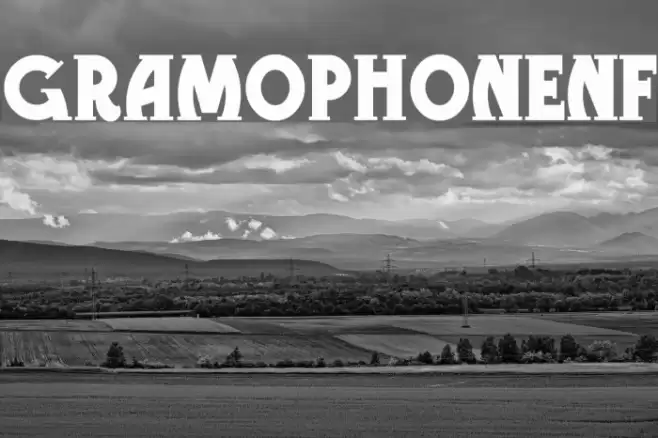 GramophoneNF Font examples