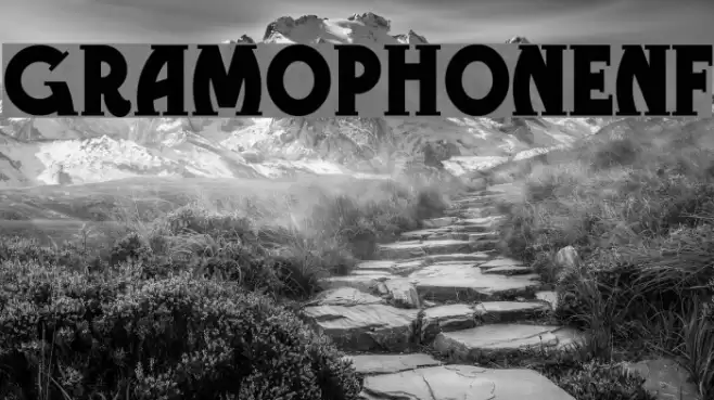 GramophoneNF Font examples