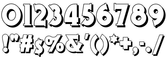 GramophoneShadedNF Font OTHER CHARS