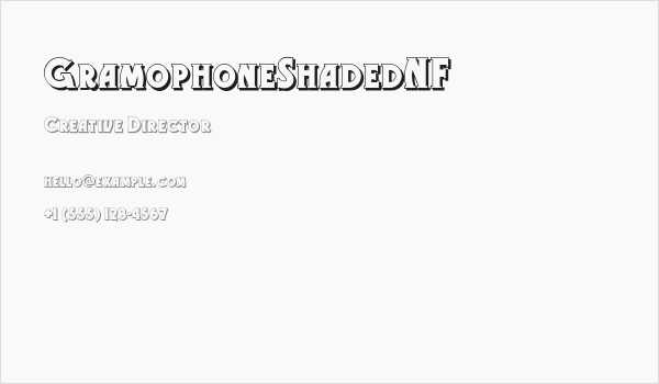 GramophoneShadedNF Business Card
