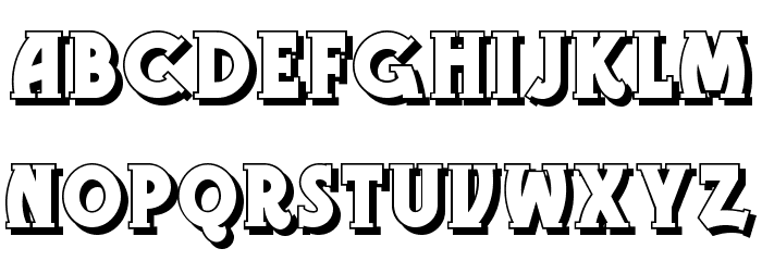 GramophoneShadedNF Font LOWERCASE