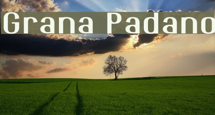 Grana Padano Font examples
