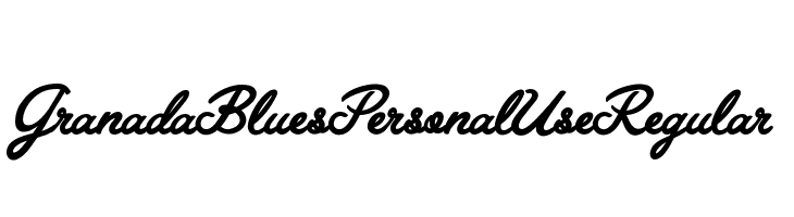 Granada Blues Personal Use Regular  les polices de caractères gratuit tlcharger
